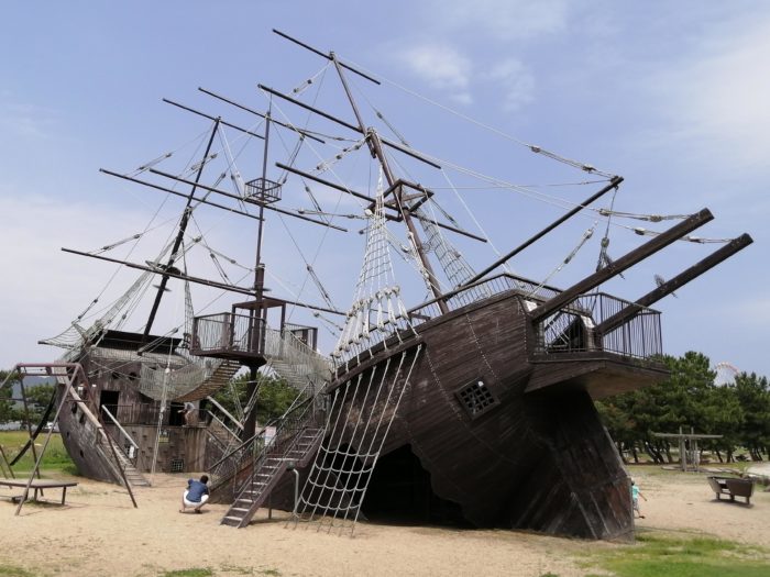 赤穂海浜公園の難破船