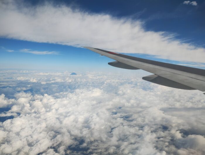 飛行機からの風景