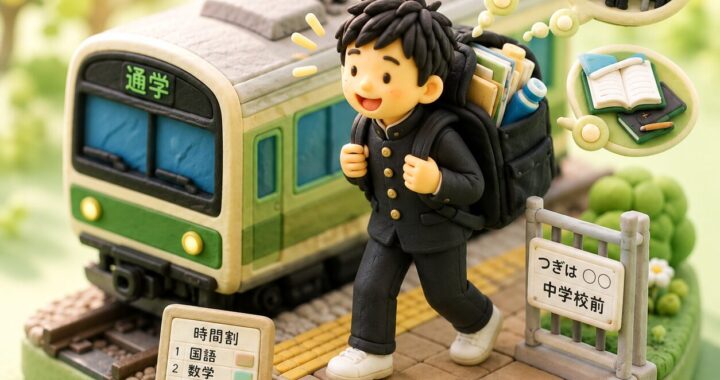 入学した中学校は通学１時間半！テストに部活で苦戦する６月